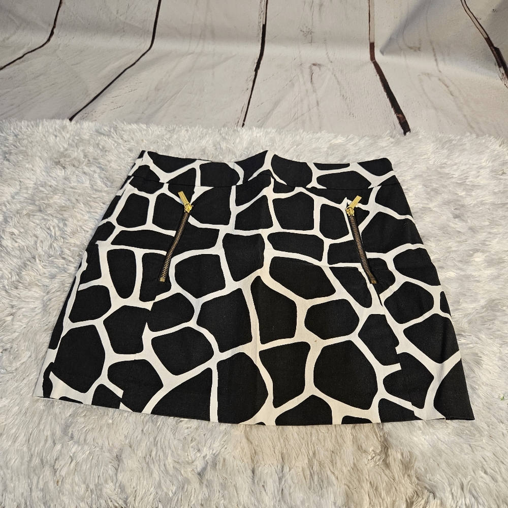 Michael Kors‎ Black and White Mini Skirt
